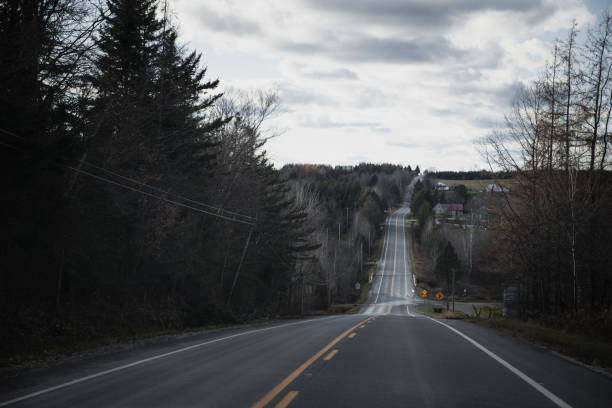 istock Overcast yet Enchanting Countryside Drive 1197614716