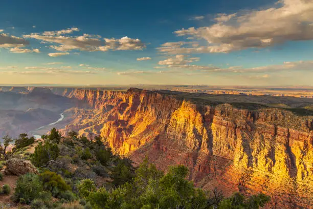 Photo of The Colorado River Through the Grand Canyon, Arizona, USA.