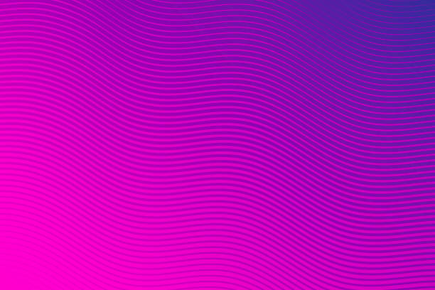 Trendy geometric design - Purple abstract background Modern and trendy abstract background. Geometric design with a beautiful gradient of curves and colors. This illustration can be used for your design, with space for your text (colors used: Pink, Purple, Blue). Vector Illustration (EPS10, well layered and grouped), wide format (3:2). Easy to edit, manipulate, resize or colorize. pink background illustrations stock illustrations