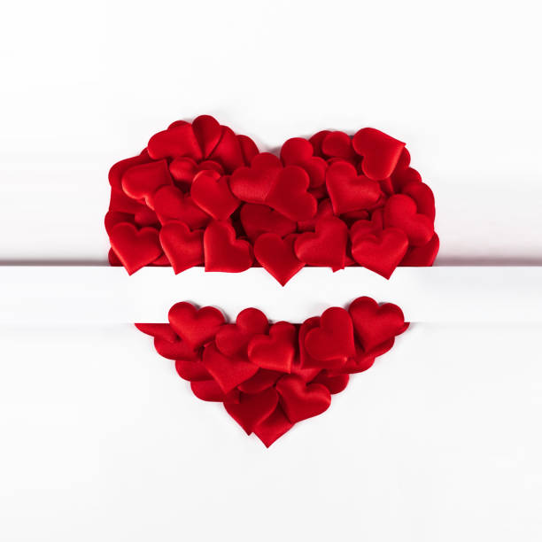 istock Valentines day hearts on white 1197630646