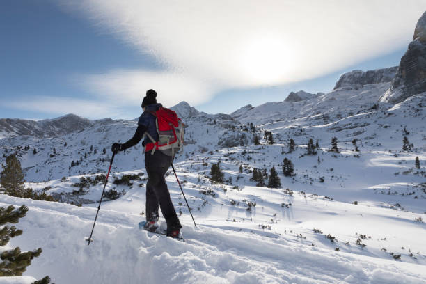 istock Scenic snowshoeing at Dachstein Mountains, Austria. 1197644617