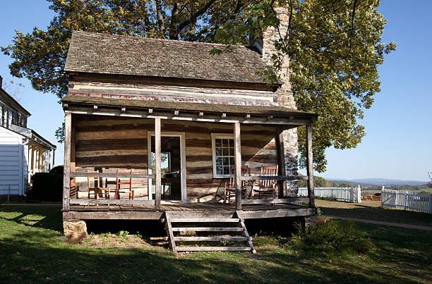 istock Wooden cabin in HDR 119764551