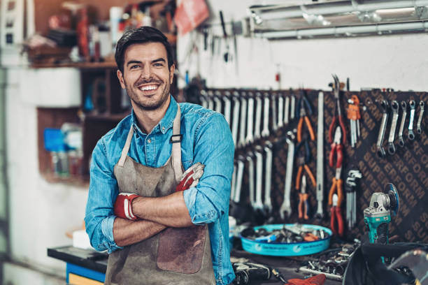 istock Auto-repair garage owner 1197646029