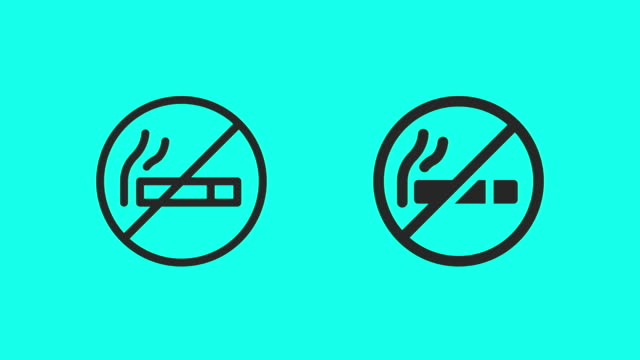 No Smoking Icons - Vector Animate