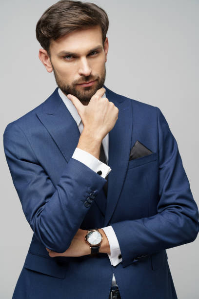 istock Studuo shot of thinking businessman wearing suit 1197648461