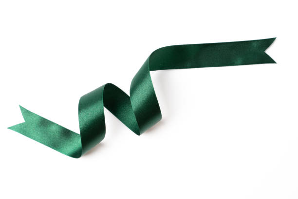 istock green banners ribbons label on white background 1197650217