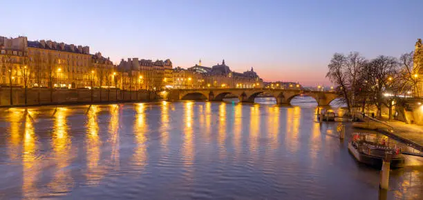 The Pont Royal is a bridge crossing the river Seine in Paris. It is the third oldest bridge in Paris, after the Pont Neuf and the Pont Marie.