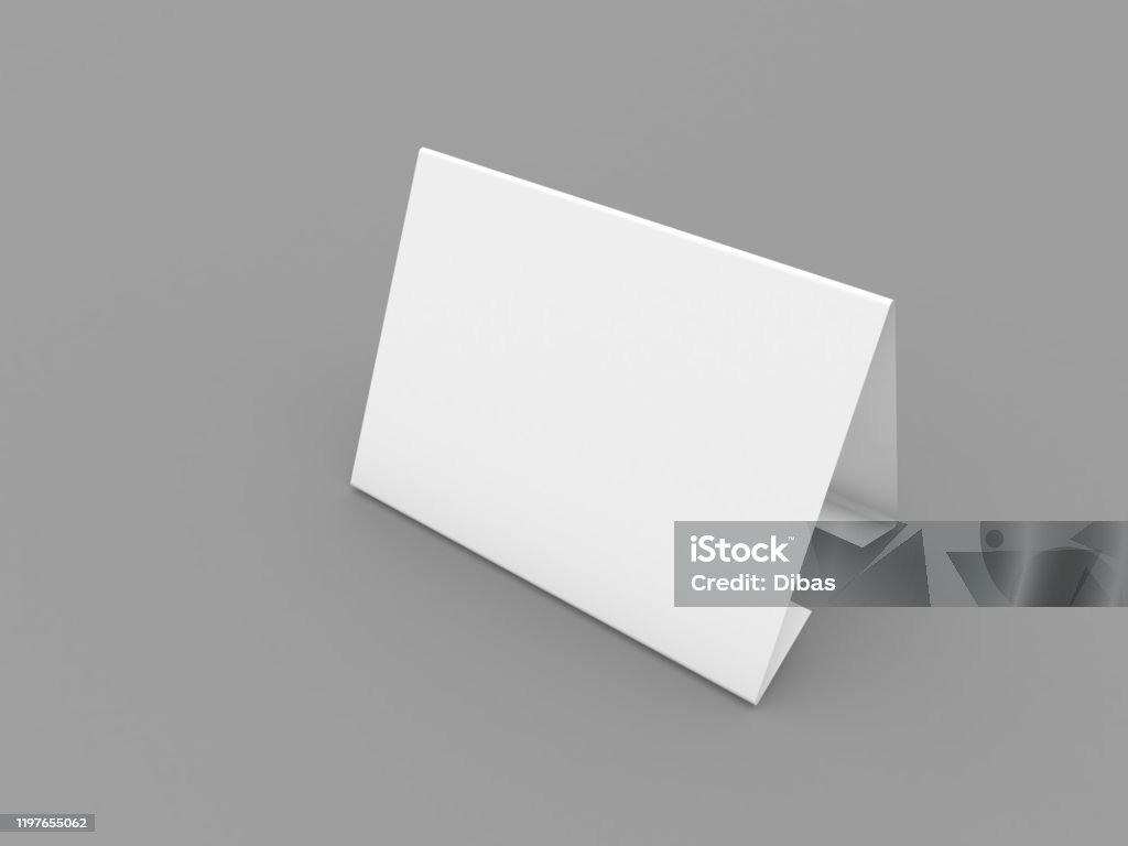 Advertisement Stock Card Empty Paper Desktop Card For Advertising Stock Photo - Download Image ...