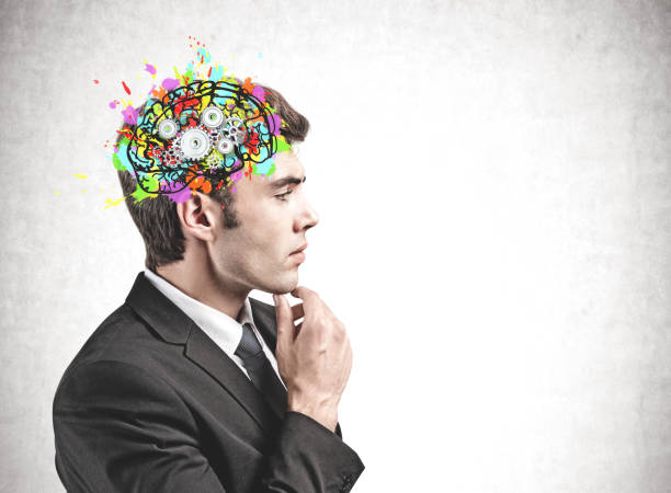 istock Thoughtful businessman and cog brain 1197655284