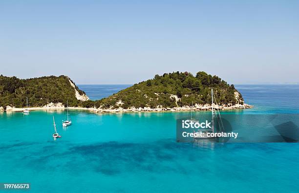 Lakka Harbour Griechenland Stockfoto und mehr Bilder von Blau - Blau, Einige Gegenstände - Mittelgroße Ansammlung, Farbbild