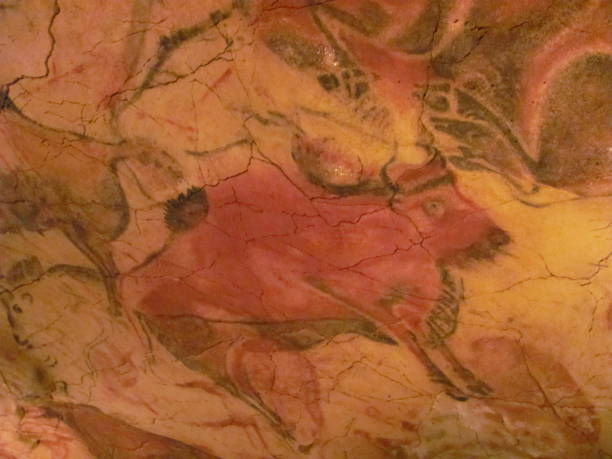 istock Prehistoric cave paintings in northern Spain 1197661260