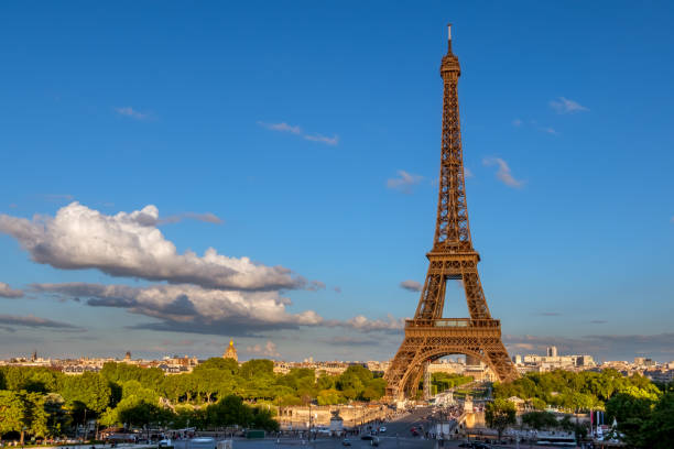 istock Eiffel Tower in the Sunset Rays of the Sun 1197661874
