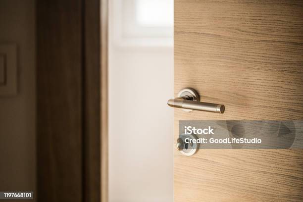 Through The Door Stock Photo - Download Image Now - Door, Doorknob, Indoors