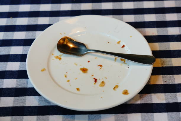 istock Plate with crumbs close-up 1197669241
