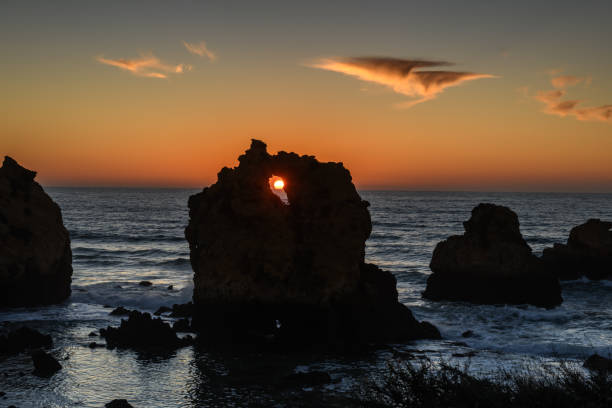 Sunrise over the ocean in Portugal