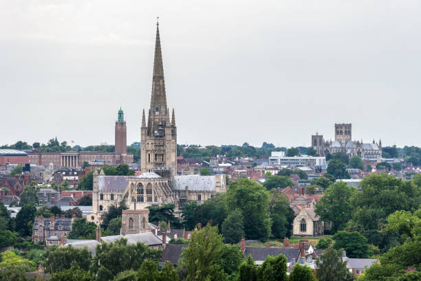 istock Norwich skyline from a nearby hill 1197674207