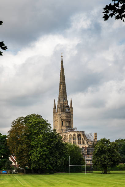 istock Norwich Cathedral in East England 1197675179