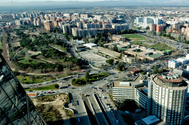 istock Aerial panorama of Madrid 1197676878