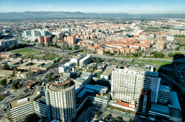 istock Aerial panorama of Madrid 1197676885