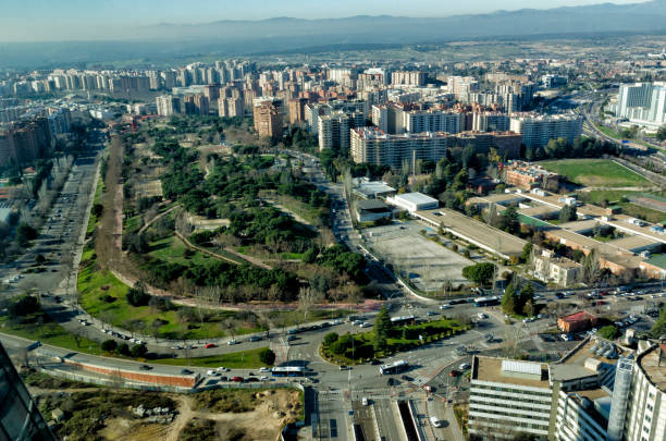 istock Aerial panorama of Madrid 1197676941