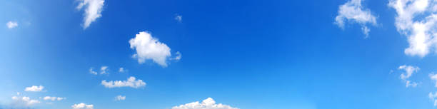 istock Panorama sky with cloud on a sunny day. Beautiful cirrus cloud. 1197678165