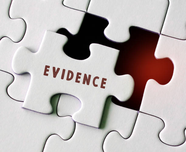istock Evidence inscription on the missing puzzle. 1197679079