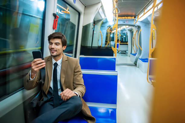 istock Businessman in a metro 1197683836