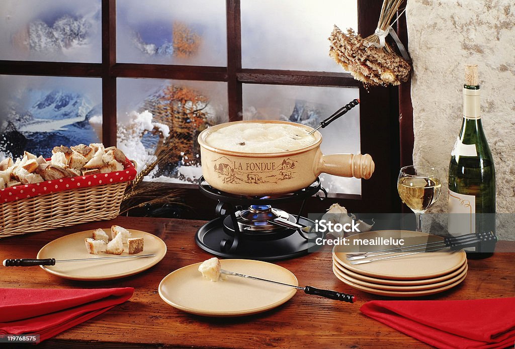 Swiss fondue  Fondue Stock Photo