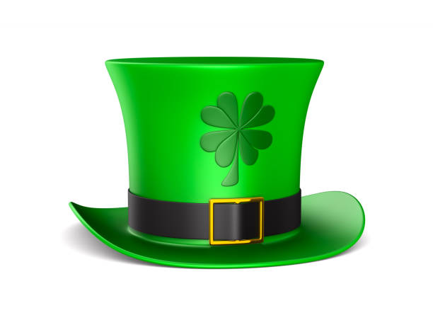 istock St Patrick day. Green hat on white background. Isolated 3D illustration 1197685894