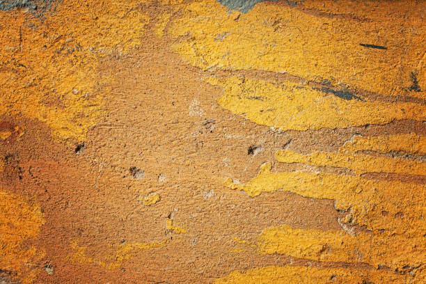 istock Old grunge yellow textures wall background. Perfect background with space. 1197687717