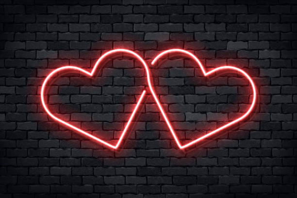 istock Vector realistic isolated neon sign of Heart for template decoration and layout covering on the wall background. Concept of Happy Valentines Day. 1197689073