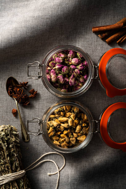 istock Rose buds in mason jars 1197690214