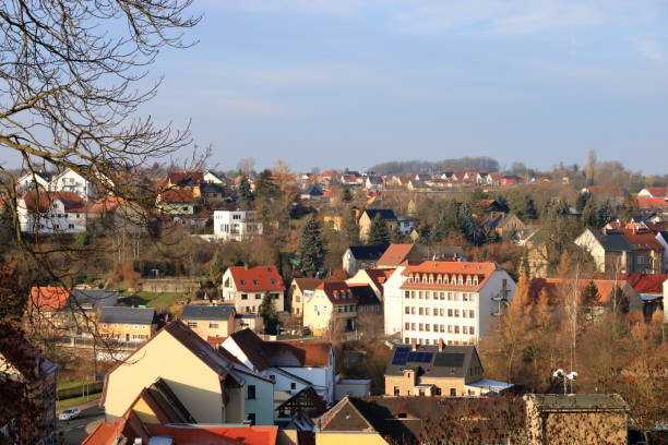 istock Colditz in Saxony/Germany/Europe from above, aerial view 1197690443