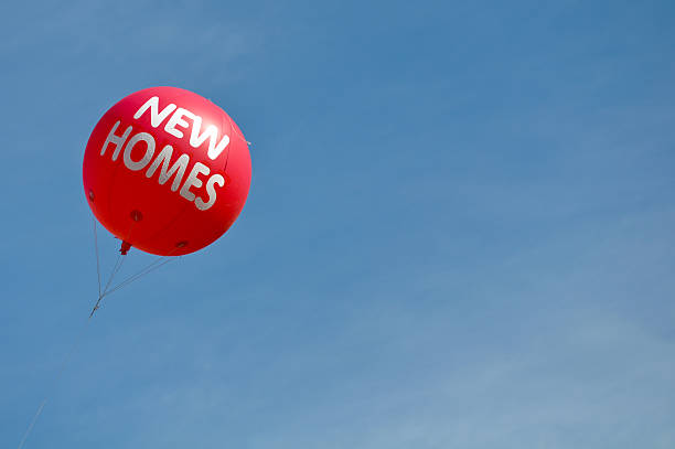 istock New Homes Hot Air Balloon Advertisement Sign 119769516