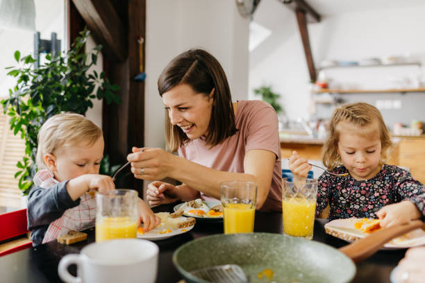 istock Family having breakfast together 1197700257
