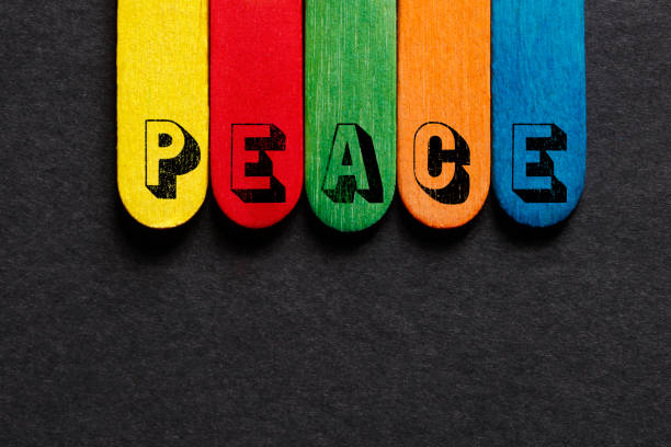 istock Peace Word On Wood Background 1197701880