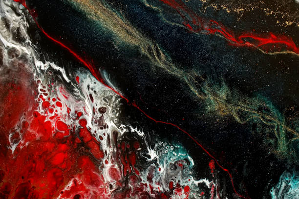 istock Part of original epoxy resin art 1197702884