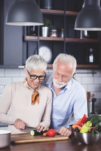 istock Senior couple in kitchen 1197703977