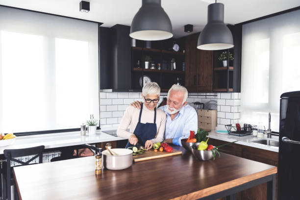 istock Senior couple in kitchen 1197703984