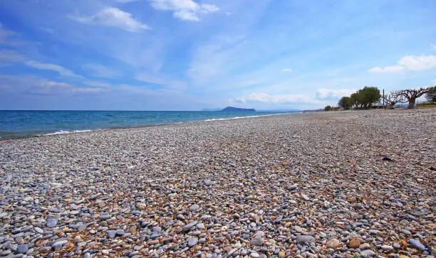 Photo of Scenery of Maleme beach on Crete, Greece