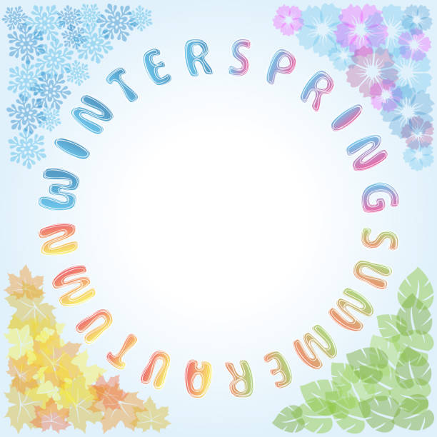 4,000+ Four Seasons Border Stock Illustrations, Royalty-Free Vector ...