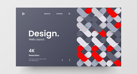 Creative Horizontal Website Screen Part For Responsive Web Design ...