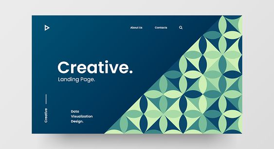 Creative Horizontal Website Screen Part For Responsive Web Design ...