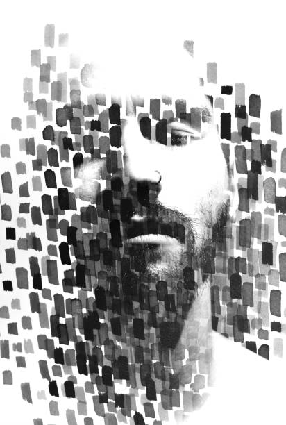 istock Paintography. Abstract painting combined with a portrait 1197727863