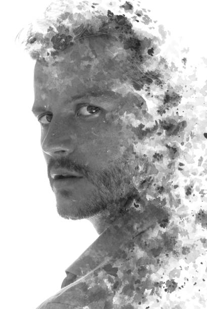 istock Paintography portrait of a young man 1197727899