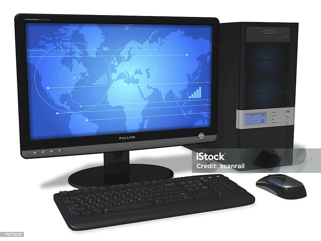 computer Desktop - Foto stock royalty-free di Affari