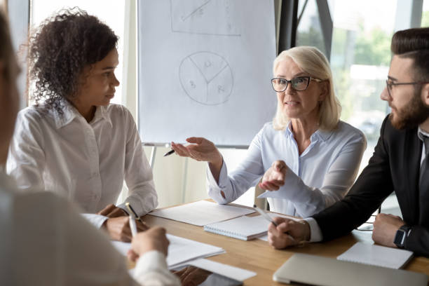 istock Multiethnic colleagues brainstorm discussing business ideas at meeting 1197735196