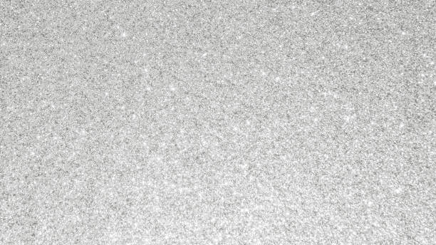 istock Silver glitter background texture white sparkling shiny wrapping paper for Christmas holiday seasonal wallpaper decoration, greeting and wedding invitation card design element 1197735840