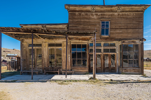 Bodie hotel; Bodie State Historic Park; Bodie Ghost town; California; Mono County; Bodie Historic District