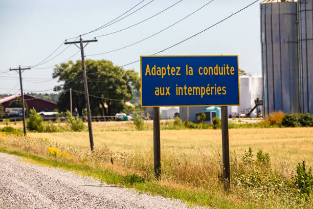 istock French Canadian Information road sign 1197739806